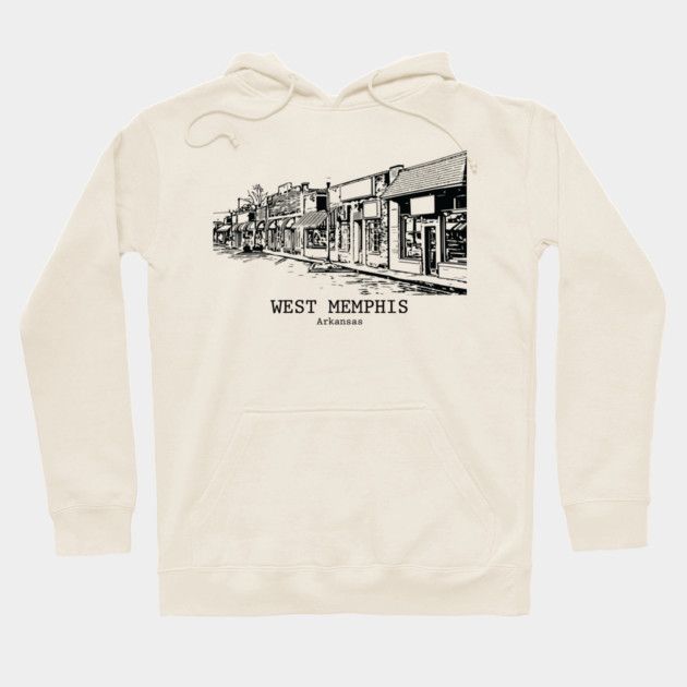 West Memphis - Arkansas Hoodie by Lakeric