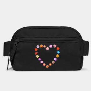 Floral Heart Cute Colorful Flowers Bag