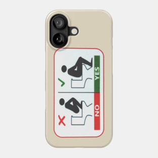 How to use a toilet correctly Phone Case