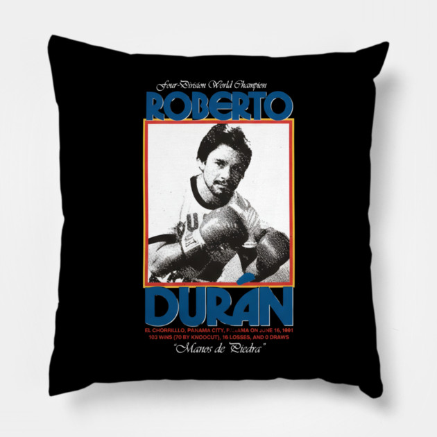 Roberto-Duran Pillow by dtr_art