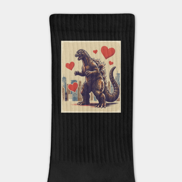 Valentine Monster With Hearts by Creatifly Graphic Tees