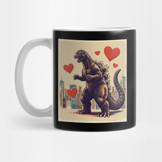 Valentine Monster With Hearts by Creatifly Graphic Tees