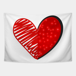 Valentine Heart Love Tapestry