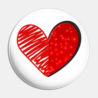 Valentine Heart Love Pin