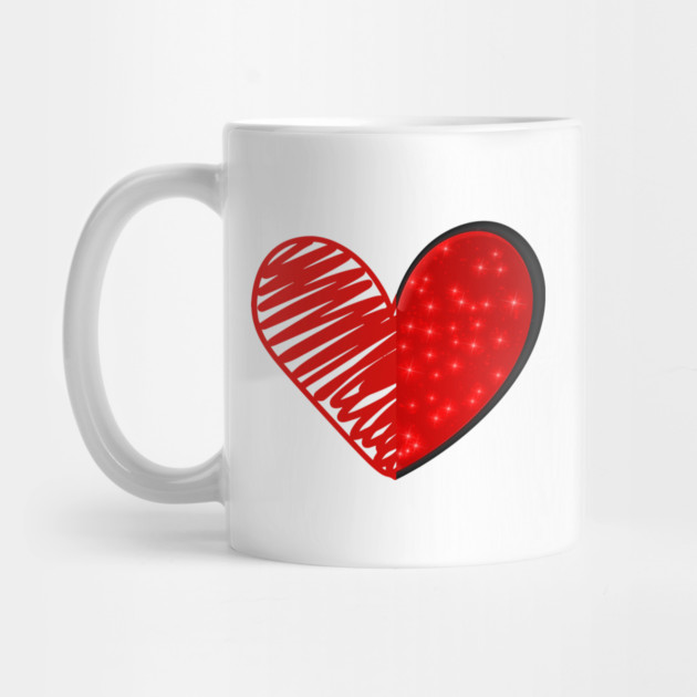 Valentine Heart Love by Creatifly Graphic Tees