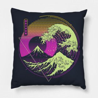 Glitch Wave Pillow