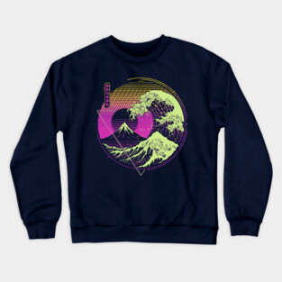 Glitch Wave Crewneck Sweatshirt