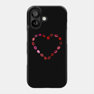 Lipstick Kiss Heart Phone Case
