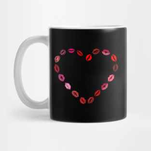 Lipstick Kiss Heart Mug