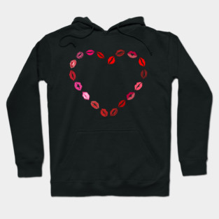 Lipstick Kiss Heart Hoodie