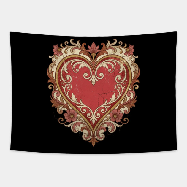 valentines-day Tapestry by Creatifly Graphic Tees