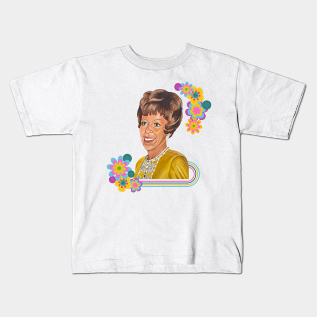 Carol and Flowers Kids T-Shirt by Stars Hollow Mercantile