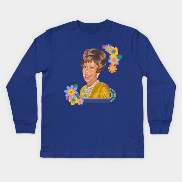 Carol and Flowers Kids Long Sleeve T-Shirt by Stars Hollow Mercantile
