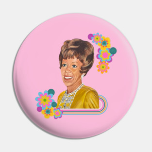 Carol and Flowers Pin