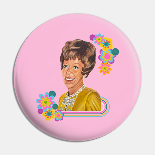 Carol and Flowers Pin by Stars Hollow Mercantile