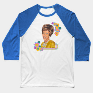 Carol and Flowers Baseball T-Shirt