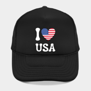 I Love Usa Hat
