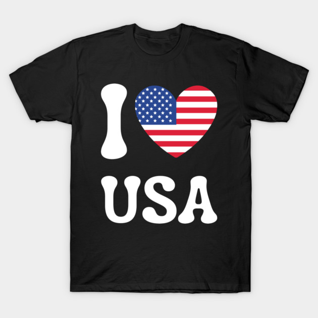 I Love Usa T-Shirt by Creatifly Graphic Tees
