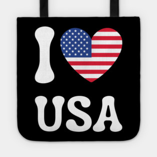 I Love Usa Tote