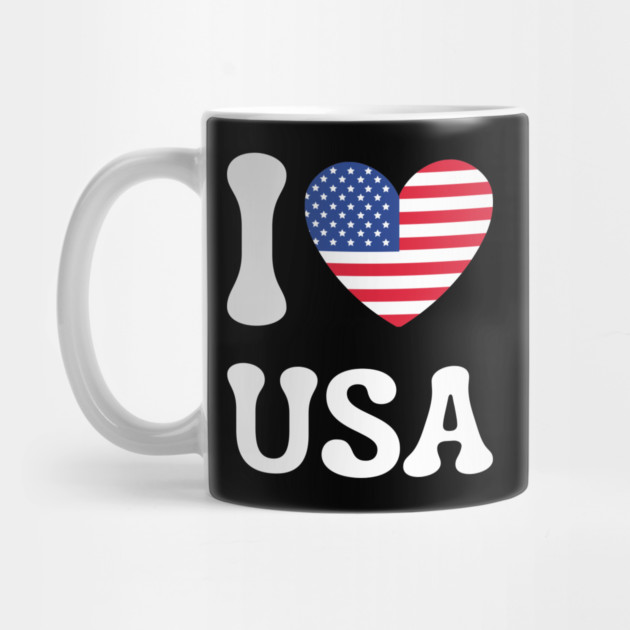 I Love Usa by Creatifly Graphic Tees