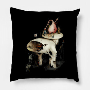 Hieronymus Bosch Garden Of Earthly Delights Hell Creature Pillow