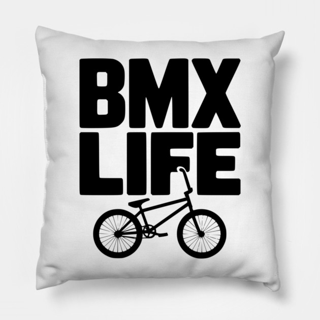 BMX Life Pillow by Frank Ring