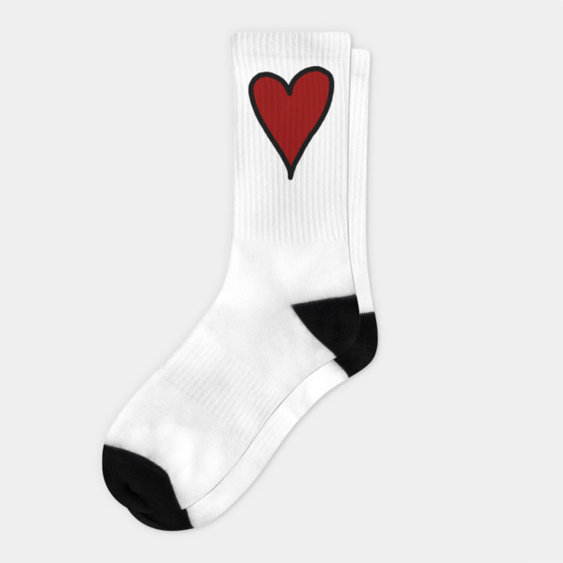 valentine-day Socks by Creatifly Graphic Tees