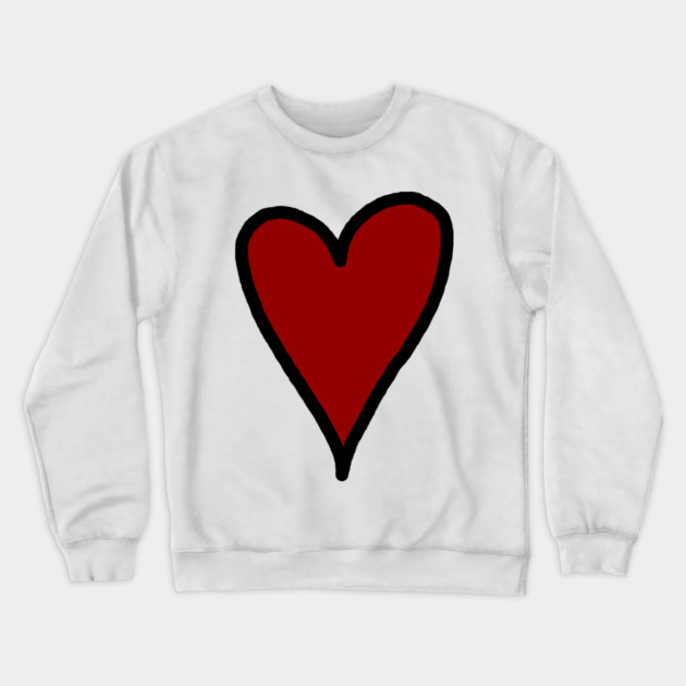valentine-day Crewneck Sweatshirt by Creatifly Graphic Tees