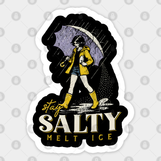 Stay-Salty-Melt-Ice Sticker by dtr_art