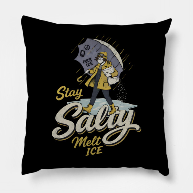 Stay-Salty-Melt-Ice Pillow by dtr_art