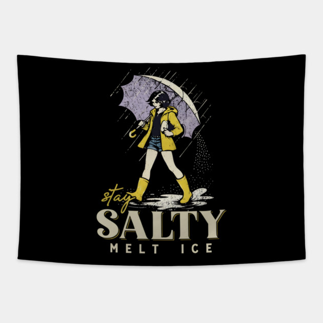 Stay-Salty-Melt-Ice Tapestry by dtr_art