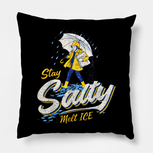 Stay-Salty-Melt-Ice Pillow by dtr_art