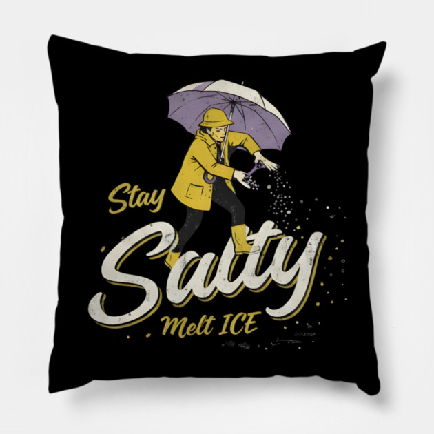 Stay-Salty-Melt-Ice Pillow by dtr_art
