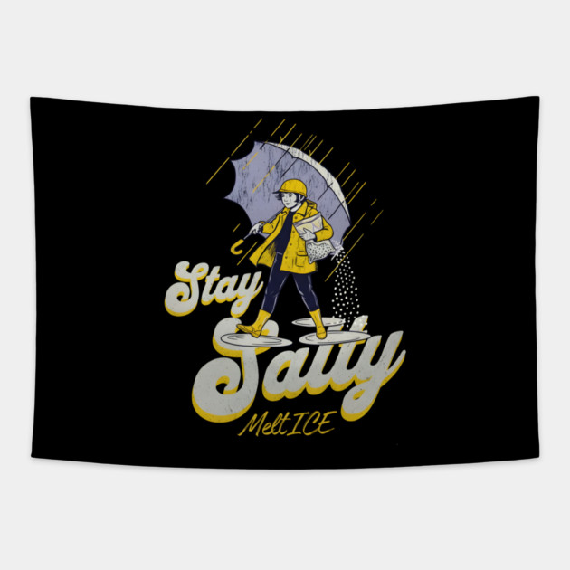 Stay-Salty-Melt-Ice Tapestry by dtr_art