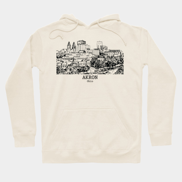 Akron - Ohio Hoodie by Lakeric