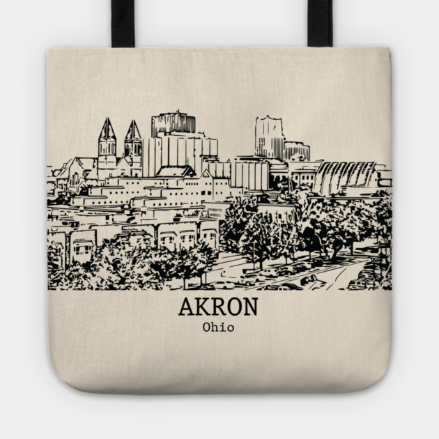 Akron - Ohio Tote by Lakeric