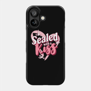 Sealed with a Kiss Valentines Day Themed Design Phone Case