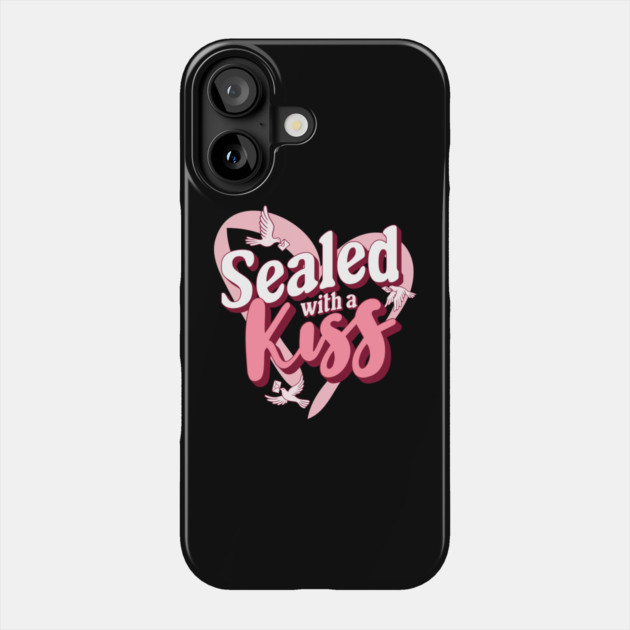 Sealed with a Kiss Valentines Day Themed Design Phone Case by TurnEffect