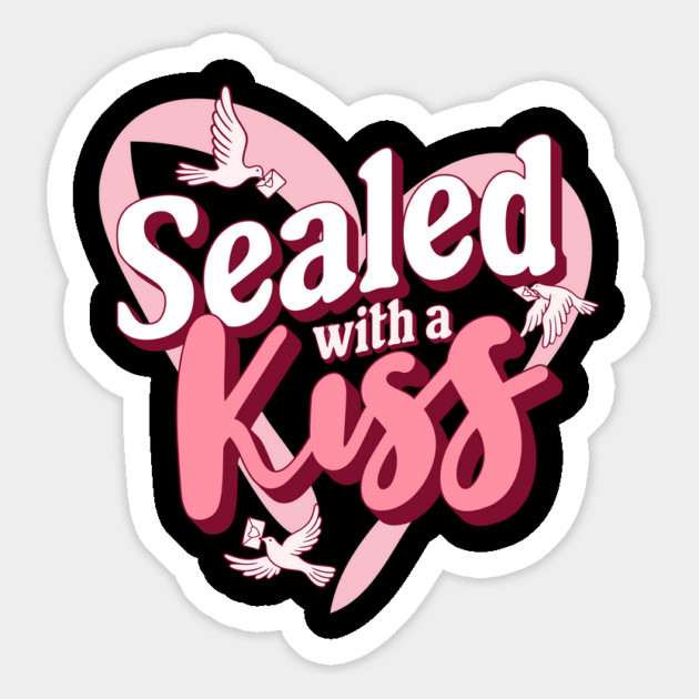Sealed with a Kiss Valentines Day Themed Design Magnet by TurnEffect