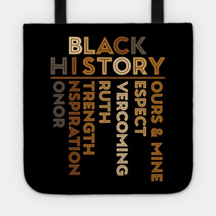 Black History Values Crossword Design Tote