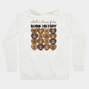 Lessons From Legends: Black History Valentine's Day Heart Grid Hoodie