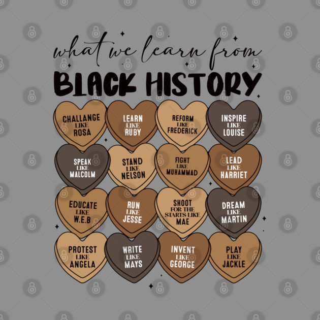 Lessons From Legends: Black History Valentine's Day Heart Grid by UrbanLifeApparel