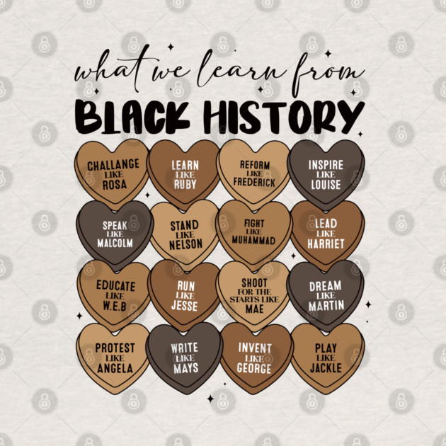 Lessons From Legends: Black History Valentine's Day Heart Grid by UrbanLifeApparel