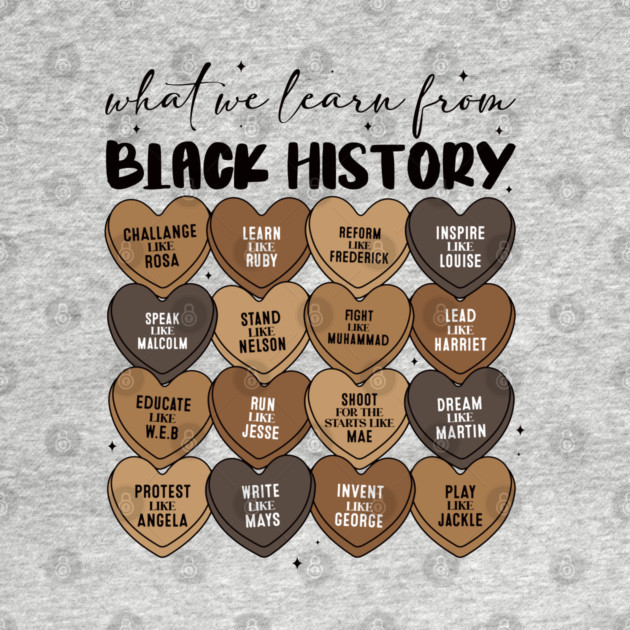Lessons From Legends: Black History Valentine's Day Heart Grid by UrbanLifeApparel