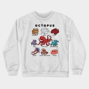 Cartoon Octopods Crewneck Sweatshirt