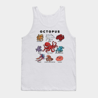 Cartoon Octopods Tank Top
