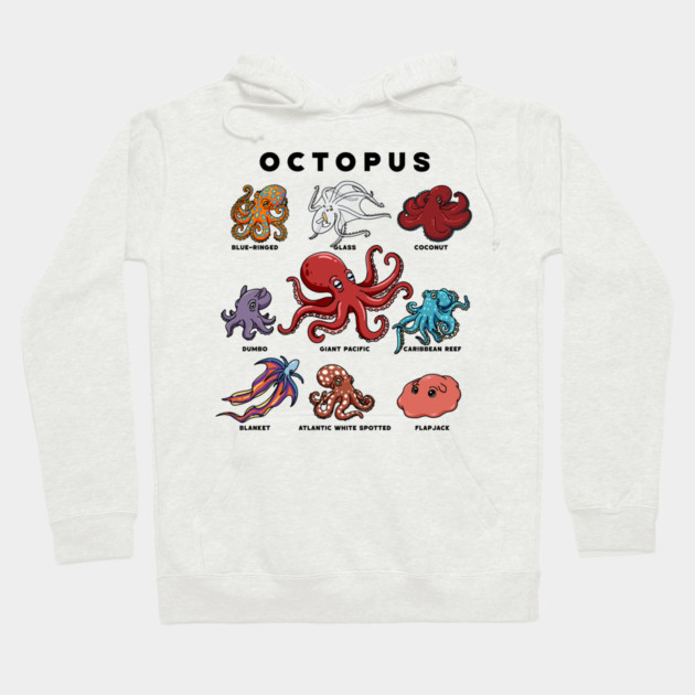 Cartoon Octopods Hoodie by H. R. Sinclair