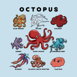 Cartoon Octopods T-Shirt