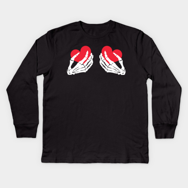 valentine-day Kids Long Sleeve T-Shirt by Creatifly Graphic Tees