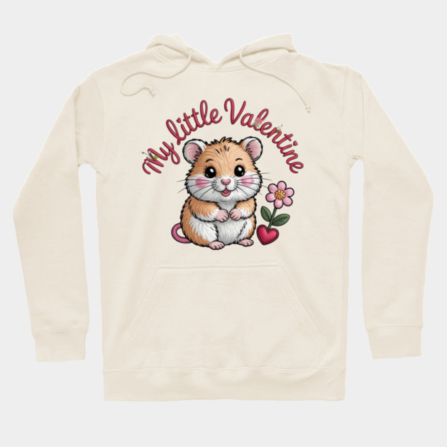 Hamster Valentine Hoodie by JessArty